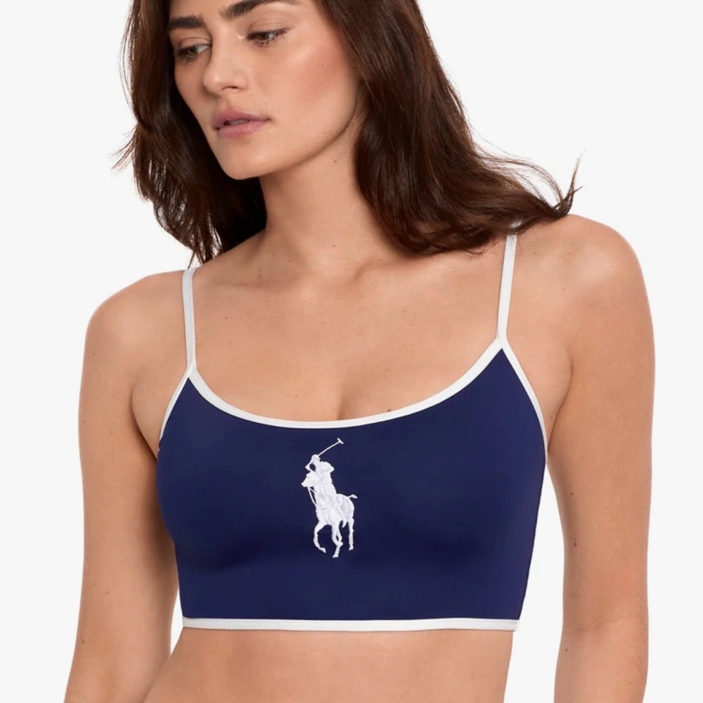 NEW Polo Ralph Lauren logo icons crop cami